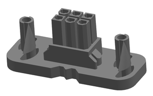 ตัวเรือนขั้วต่อ Mini-Fit <span class=keywords><strong>BMI</strong></span> ระยะห่างระหว่างขั้ว 4.20 มม. แบบสองแถวพร้อมหูยึดแผง 42474 42475 ตัวเชื่อมต่อแบบสายต่อสาย - Product Image 3