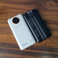 BAVIN Factory Groothandel 20000mah Powerbank PC1153S Aangepast logo Draagbare Snelle Oplading 10000mah Draagbare Powerbank Met Kabel