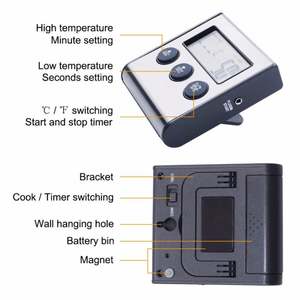 I-0679 Termómetro Digital de Acero Inoxidable con Sonda Única, Pantalla LCD, Funciona con Batería, Rango de -50-300°C, para Cocina y Fábrica, Superventas - Product Image 3