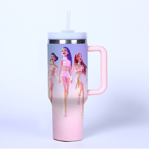 Nuevo Vaso Térmico Portátil <span class=keywords><strong>de</strong></span> Gran Capacidad <span class=keywords><strong>de</strong></span> 40 oz, HUNTRIX K-Pop, Demon Hunters, Taza <span class=keywords><strong>de</strong></span> Metal, Termo, Vaso con Pajita para Café - Product Image 3