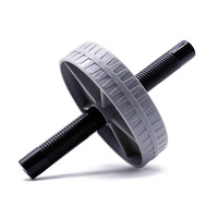 Rouleau abdominal à une roue pour usage domestique, marque propre, gris, 180G