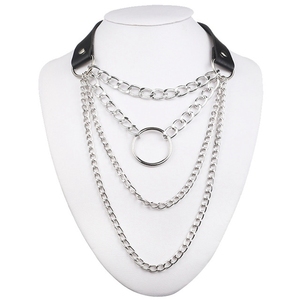 Choker Collar Lock สร้อยคอโกธิค,เครื่องประดับพังค์โกธิคสไตล์ฮาราจูกุสีดำอุปกรณ์เสริมความงามแนวกรันจ์ - Product Image 3