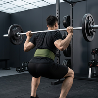 Ceinture de musculation épaissie pour le soutien lombaire, idéale pour les squats, les soulevés de terre, l'entraînement de force et la musculation en salle de sport