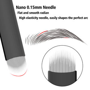 Microblading kaşları dövme kaş kalem çatal ucu için Microblade iğne kalıcı özelliği ile manuel dövme - Product Image 4