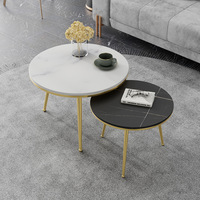 Certifications de qualité, table basse minimaliste empilable ronde de style nordique moderne, bon marché, pour les petits espaces, salon