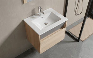 Mueble <span class=keywords><strong>de</strong></span> <span class=keywords><strong>Baño</strong></span> Moderno <span class=keywords><strong>con</strong></span> <span class=keywords><strong>Lavabo</strong></span>, Mueble <span class=keywords><strong>de</strong></span> Pared <span class=keywords><strong>con</strong></span> Espejo, Diseño Europeo, Fabricación Propia - Product Image 4