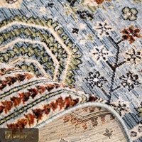 Tapis de salon turc vintage LandScopeTech, tissé Wilton, motif abstrait moderne d'arbre, haute densité, antidérapant, résistant à l'usure