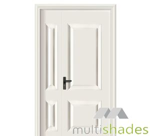 Luxurious Custom Designed Aluminum Unequal Double <strong>Door</strong> American Style with Wicket <strong>Door</strong> <strong>Timber</strong> Finish Main Design Double <strong>Leaf</strong> - Product Image 3