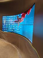 Pantalla OLED Curva Flexible de 55/65/77 Pulgadas, Pantalla OLED 4K Plegable, Admite Empalme Ilimitado