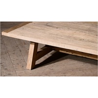 Meubles anciens de haute qualité fabriqués à la main Table basse en bois classique rectangulaire personnalisée