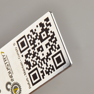 Le meilleur panneau d'identification de code QR d'étiquette de feuille d'aluminium en métal personnalisé d'OEM - Product Image 3