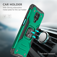 Coque de téléphone pour Xiaomi, étui arrière avec anneau en métal, housse antichoc, pour Note 9pro, Xiaomi Note 9S