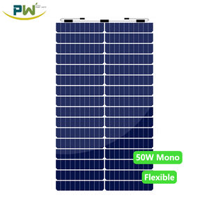 Китайская лучшая Гибкая солнечная панель 50 Вт 32 ячейки солнечные панели для продажи, PV модуль - Product Image 1