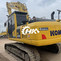 HANGKUI Pelle sur chenilles d'occasion haute puissance Komatsu PC220 MR/Excavatrice d'occasion Komatsu PC220MR