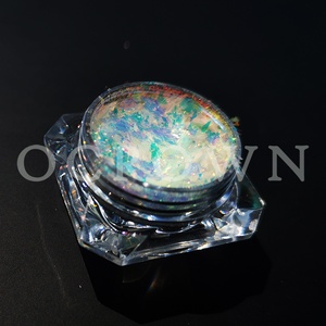 Poudre pailletée pour ongles, couleur vive, arc-en-ciel, effet flocons, jolie étoile de rêve fantastique, poudre - Product Image 4