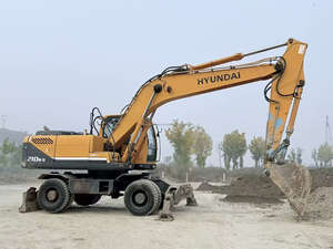 Excavadora de ruedas usada de segunda mano Hyundai 210w-9 Excavadoras de ruedas Excavadora de ruedas a gran escala para múltiples entornos de trabajo utilizados - Product Image 4