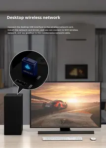 Adaptador WiFi <span class=keywords><strong>USB</strong></span> Mini 4.0 con Chip y <span class=keywords><strong>Antena</strong></span> Externa de 150Mbps, Disponible <span class=keywords><strong>para</strong></span> <span class=keywords><strong>PC</strong></span>, Escritorio y Portátil - Product Image 4