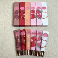 Huile à lèvres teintée effet miroir hydratante et repulpante, parfum fruité, 14ml, 6 teintes fruitées, vente en gros de maquillage