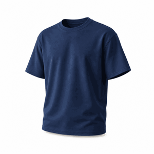 เสื้อยืดคอกลมแขนสั้นผู้ชาย สีเขียวเข้ม ผ้าคอตตอนเจอร์ซีย์ ทรงปกติ สวมใส่สบาย ระบายอากาศได้ดี น้ำหนัก 230 กรัม ผ้าถักทอ - Product Image 5