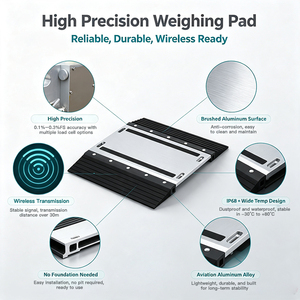 Bilancia Portatile per Auto GPWA08, Strumento <span class=keywords><strong>di</strong></span> Misurazione del Carico Veicolare ad Alta Precisione per Ispezione <span class=keywords><strong>di</strong></span> Sovraccarico Autostradale - Product Image 6