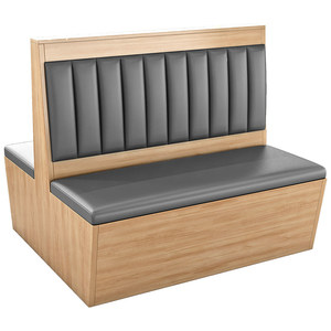 Conjunto de Asientos Modernos de Doble Cara para Restaurante, Mesa y Sillas de Comedor de Madera Estilo Nórdico para Cafetería y Cantina - Product Image 1