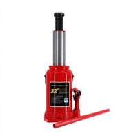 Gato hidráulico de botella de alta resistencia de acero con tornillo ajustable, cabeza antideslizante y cuña forjada, apto para temperaturas de -40 a 45 grados. ° Gato elevador para vehículos tipo C