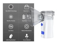 Masque nébuliseur vétérinaire à mailles, évaporateur domestique, compresseur automatique de médicaments, nébuliseur à mailles - Meilleures ventes