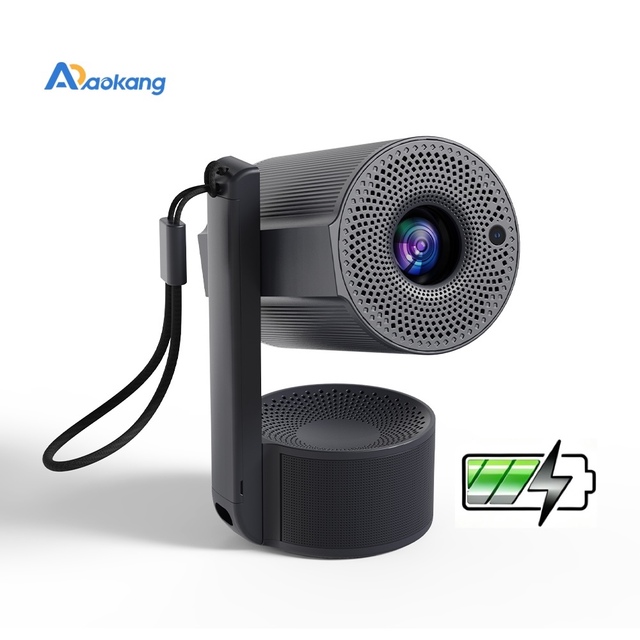 2025 Mini Outdoor Portable Rechargeable Projector Video Home Theater Android 4k Full Hd Pocket 720p Projector with Battery