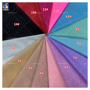 Màu trắng tinh khiết mềm vải tuyn cô dâu vải với long lanh lưới lấp lánh long lanh vải tuyn cho đám cưới - Product Image 2