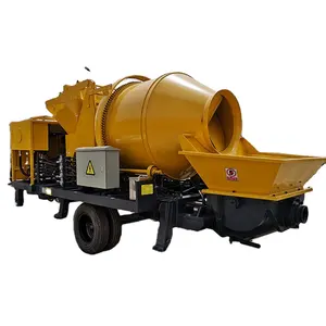 Orange Motor Building Charging Diesel Engine Easy Operated Power Concrete Mixer Machinery for Hot Sale