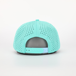 Wholesale Custom Logo 5 Panel High Quality Waterproof Polyester Laser Cut Hole Baseball Cap,Dry Perforated Sports <b>Dad</b> Hat - Product Image 4