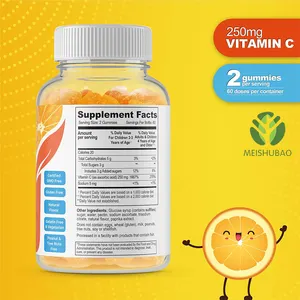 Supplément de vitamines gommeuses personnalisable en gros Gommes à la vitamine b2 pour enfants