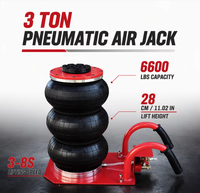 Antool Promotion Cale pneumatique 3 tonnes/6600 lbs à deux sacs, gain de place, pour levage, 11,02 pouces, 3-8S, pour réparation automobile