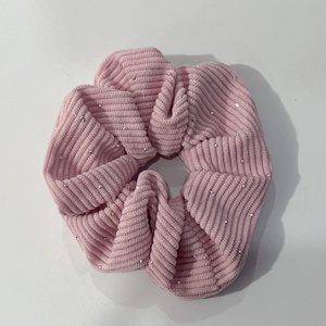 Vente en gros de chouchous en tissu velours côtelé noir avec strass scintillants et diamants, attaches pour <span class=keywords><strong>cheveux</strong></span> pour filles - Product Image 5