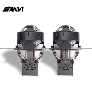 Système d'éclairage automobile SANVI, projecteur bi-LED A12 Max de 3 pouces, phare 80W 6000K avec double lentille prismatique, projecteur LED pour voiture - Product Image 1