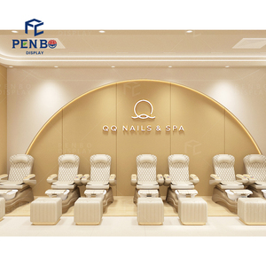 Hiện đại Spa & Beauty Salon Nail Salon đồ nội thất làm móng tay Nail bar trang trí chìa khóa trao tay Nail Salon thiết kế nội thất giải pháp - Product Image 2