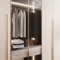 Système de dressing autoportant professionnel sur mesure, grande capacité, écologique, mobilier de chambre moderne pour hôtel
