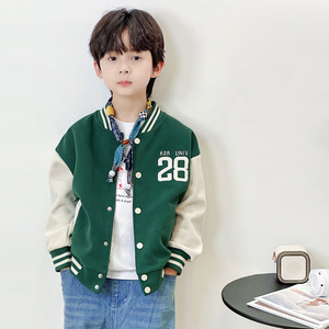 เสื้อเบสบอลเด็ก Xiake <span class=keywords><strong>Xiong</strong></span> ปักลายฤดูใบไม้ผลิ ผ้าฝ้ายผสมโพลีเอสเตอร์ คอตั้ง ผิวสัมผัสนุ่ม แฟชั่นสำหรับเด็ก - Product Image 4