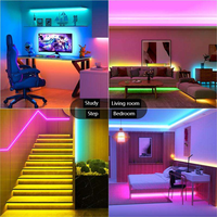 Producto personalizado de fábrica de China WS2815/SK6813 5050RGB colorido direccionable DC12V 30 60 144Leds/M tira de luz programable flexible