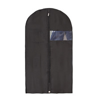 Housse de protection anti-poussière pour vêtements, sur mesure, noire, en non-tissé épaissi et grand format, en nouveau matériau, pour voyage et rangement de chambre