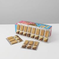 Bâtonnets de biscuits bicolores enrobés de chocolat |   Boîte de présentation de biscuits à tremper pour enfants, vente en gros Superloves