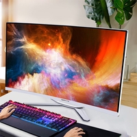 Ordenador de sobremesa curvo de 27 pulgadas, computadora de oficina para jugadores, todo en uno, I7 4960, 4 Gen, 8gb de Ram, 480gb, Ce