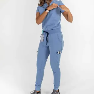 Bestex Medical scrub all'ingrosso scrub infermieristico Spandex donne atletico infermieristico Jogger scrub di alta qualità elasticità tuta medica