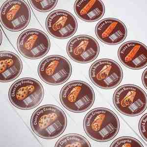 Étiquette d'emballage personnalisée pour biscuits aux pépites de chocolat, résistante à l'eau, résistante à la chaleur, écologique, pour boîte de collations sucrées, desserts - Product Image 4