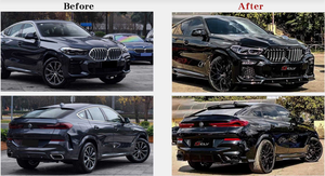Kit carrozzeria auto all'ingrosso di fabbrica per <span class=keywords><strong>BMW</strong></span> <span class=keywords><strong>X6</strong></span> G06 Upgrade Black Warrior Body Kit Full paraurti labbro LED griglia copertura specchietto retrovisore - Product Image 6
