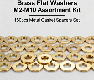 हॉट सेलिंग पीतल गैसकेट फ्लैट वॉशर M2-M10 कॉम्बिनेशन स्पेयर 180 टुकड़े प्रति बॉक्स बड़ी मात्रा में छूट मूल्य - Product Image 3