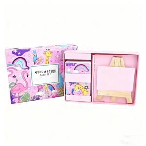 Servicio <span class=keywords><strong>de</strong></span> impresión personalizado Tarjetas <span class=keywords><strong>de</strong></span> <span class=keywords><strong>Amistad</strong></span> Inspire Positive Mindful Afirmation Card Deck con mini soporte <span class=keywords><strong>de</strong></span> madera - Product Image 1