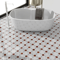Mosaïque de carreaux de sol en marbre naturel moderne, décoration de luxe, crédence de cuisine, mosaïque de marbre pour la décoration de la maison