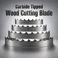 Lame de scie à ruban pour le bois, à dents en carbure (TCT), largeur 0,9 mm, pour la fabrication de meubles, découpe lisse du bois dur, OEM