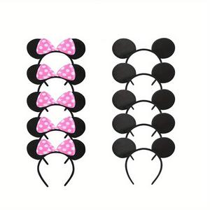 All'ingrosso classico Minnie topolino fasce per capelli con fiocco a pois per bambini e feste per ragazze e donne - Product Image 6